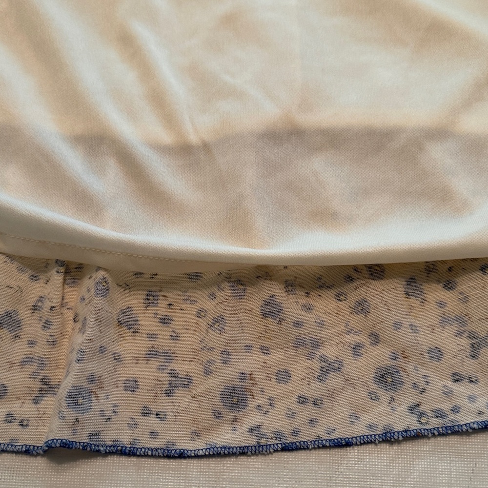 Japna Women's Blue Beige Floral Ruched Sundress Size M - Picture 14 of 14